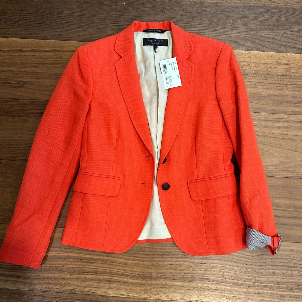 RAG AND BONE LINEN BLAZER JACKET NWT